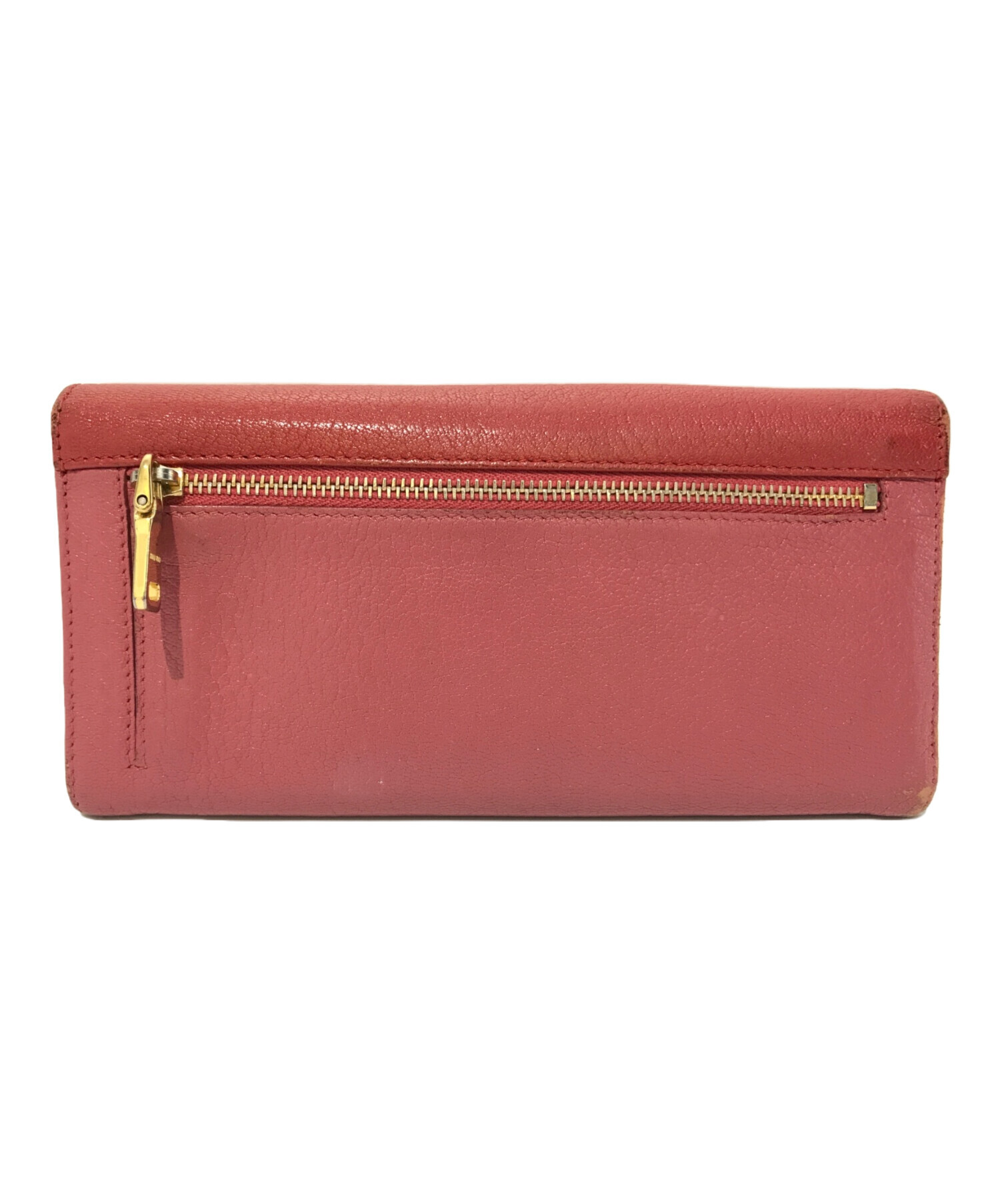 中古・古着通販】MIU MIU (ミュウミュウ) リボン長財布 レッド