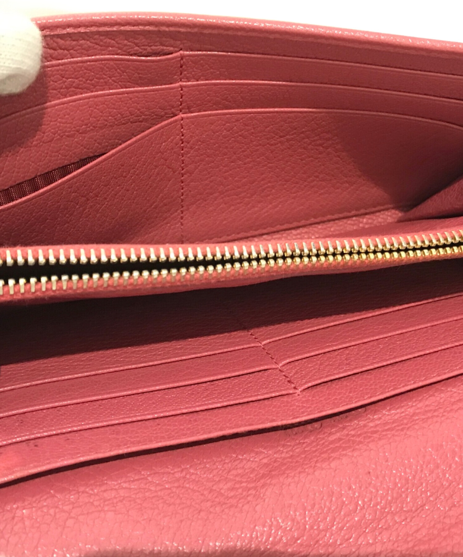 中古・古着通販】MIU MIU (ミュウミュウ) リボン長財布 レッド