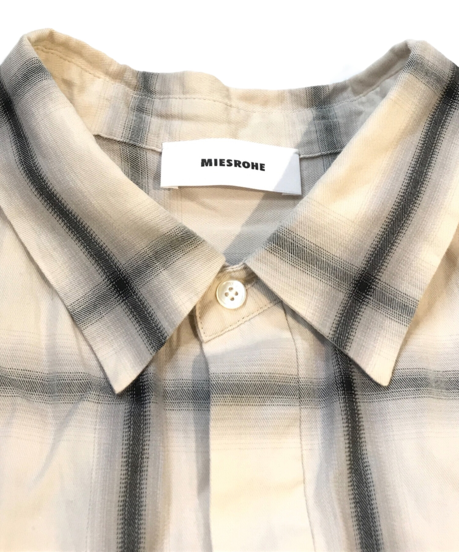 中古・古着通販】MIESROHE (ミースロエ) BASICダブルカフスSH ベージュ 