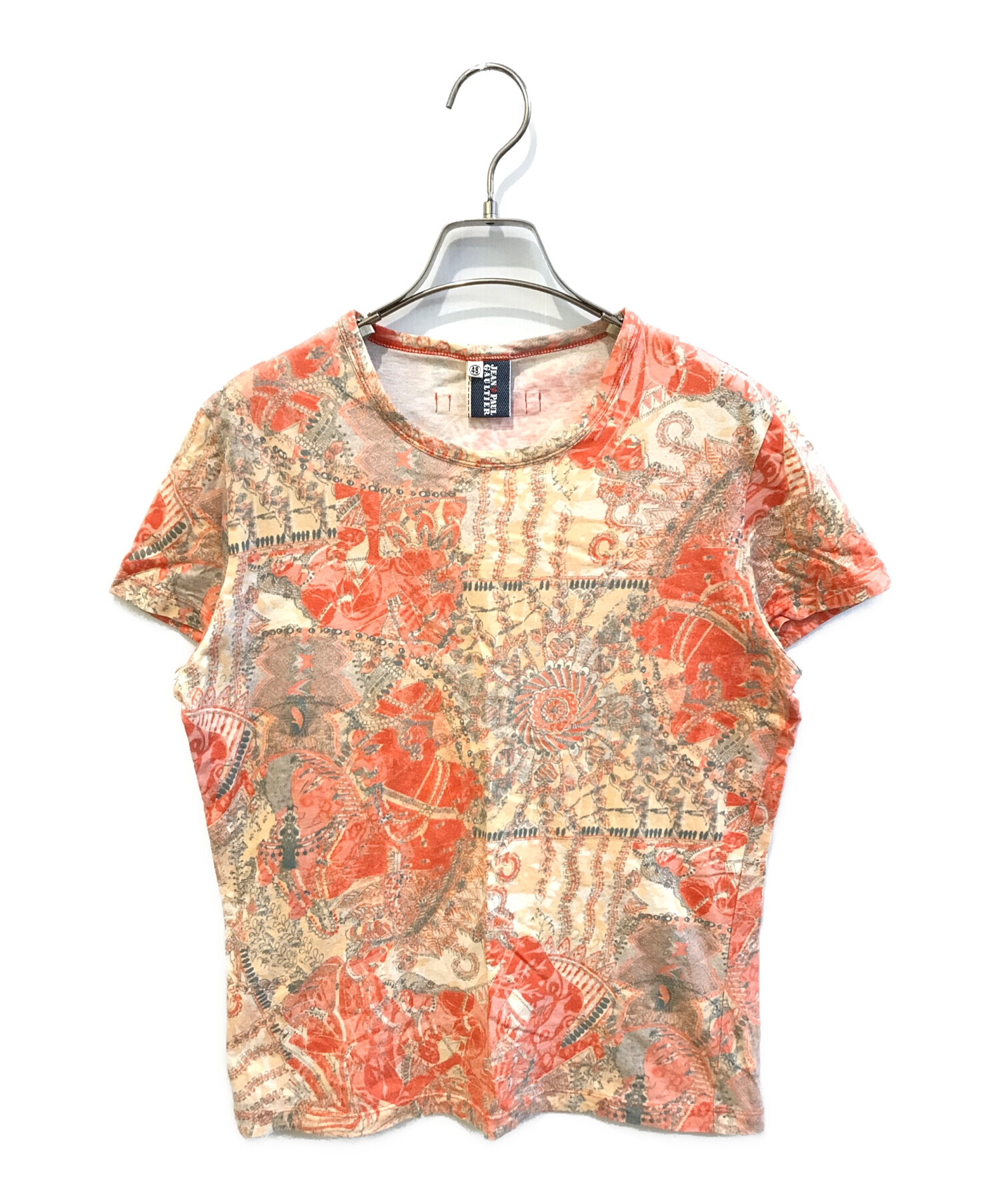 ゴルチェオム オブジェ 00s GPG レザー切替 ストレッチ Tシャツ 古着. 中古・古着通販】Jean Paul GAULTIER (ジャンポールゴルチェ) 総柄T