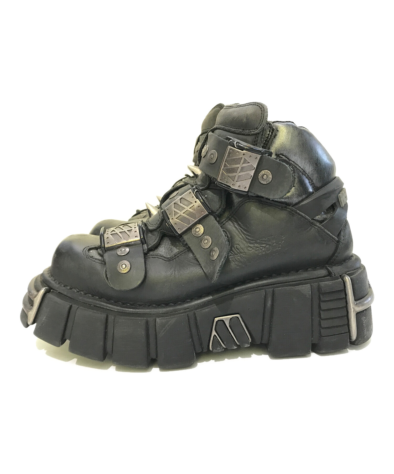 中古・古着通販】new rock (ニューロック) 厚底ブーツ M-135-C1