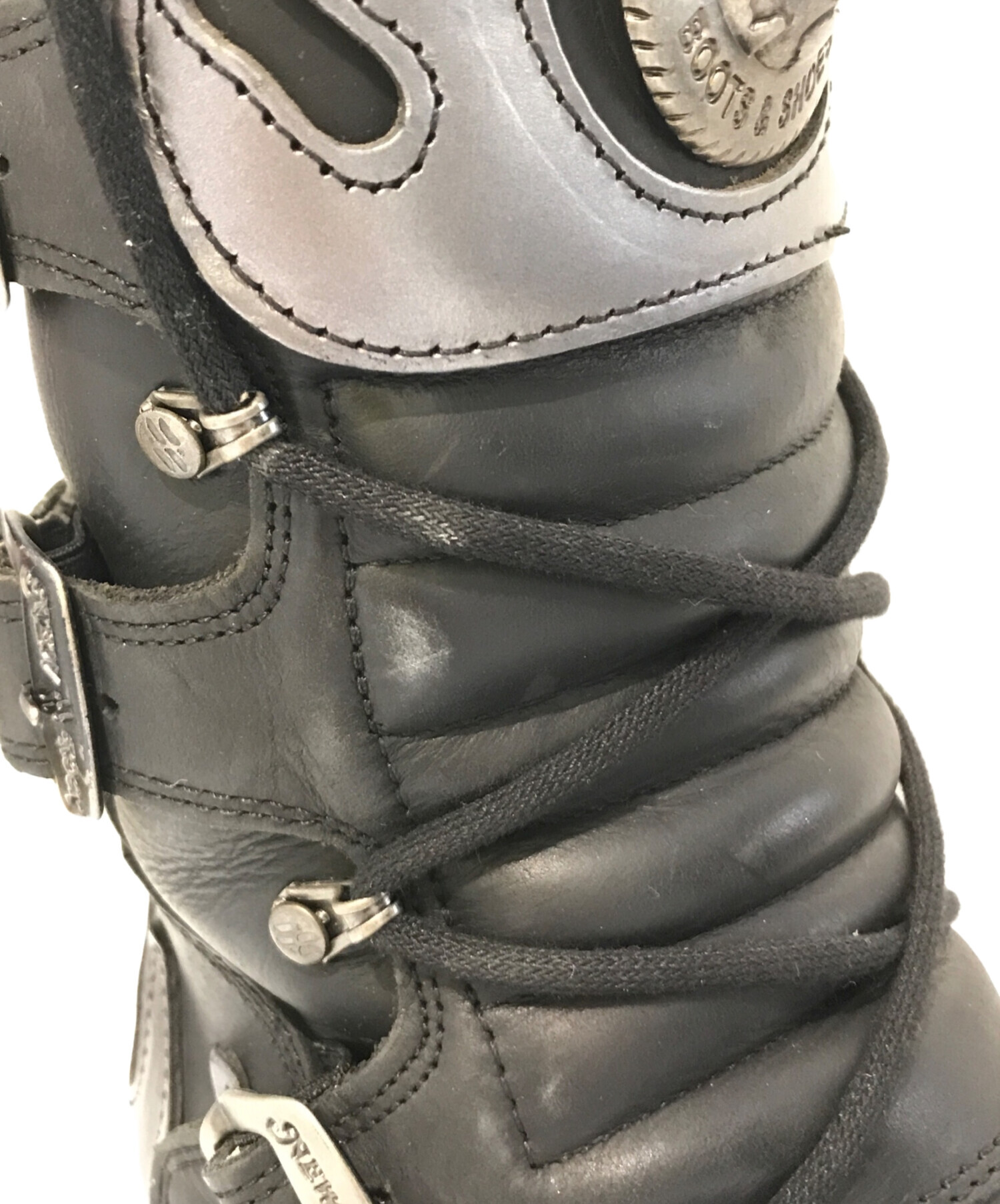 中古・古着通販】NEW ROCK (ニューロック) 厚底ロングブーツ ブラック