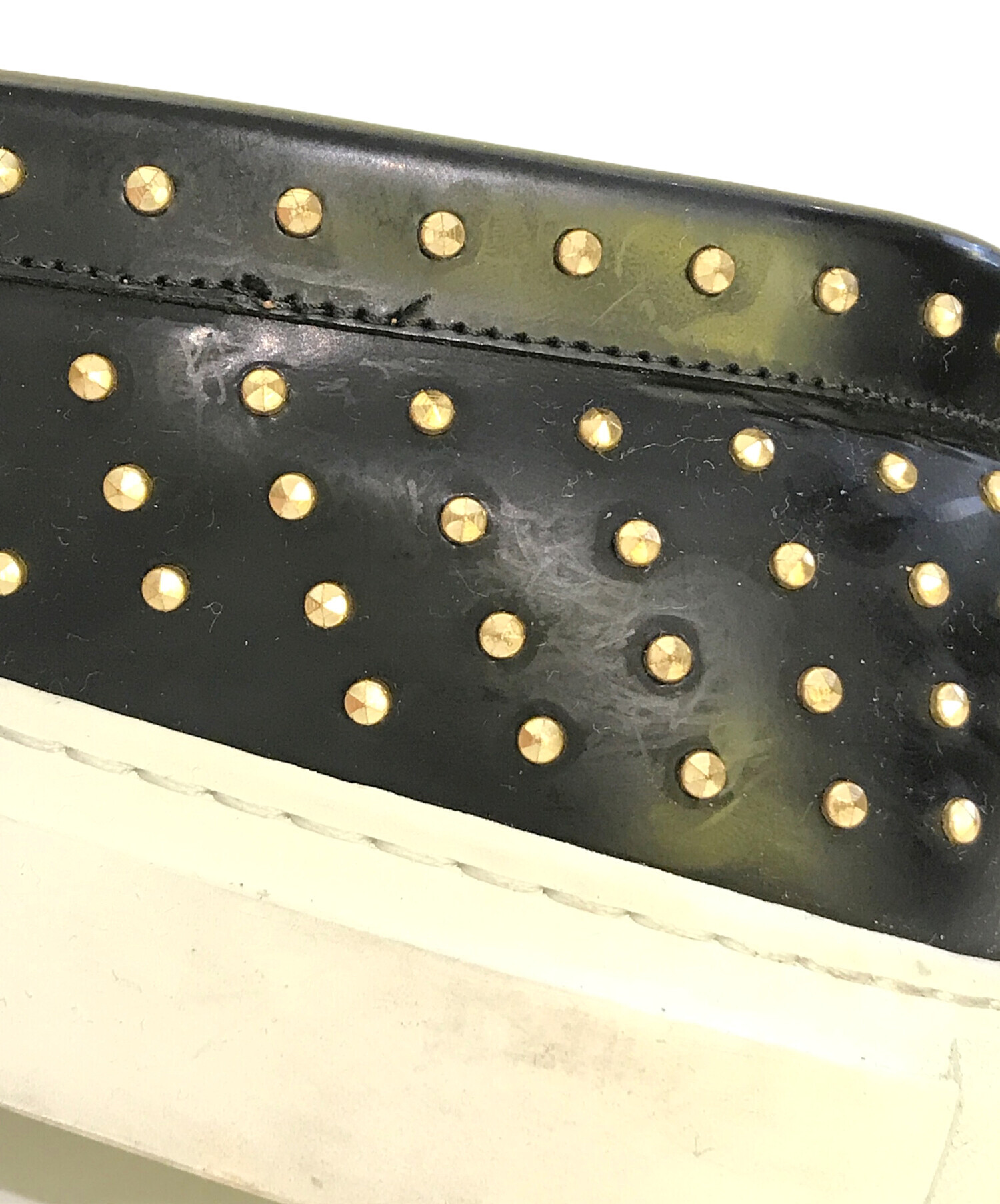 中古・古着通販】GIVENCHY (ジバンシィ) スタッズスリッポン ブラック