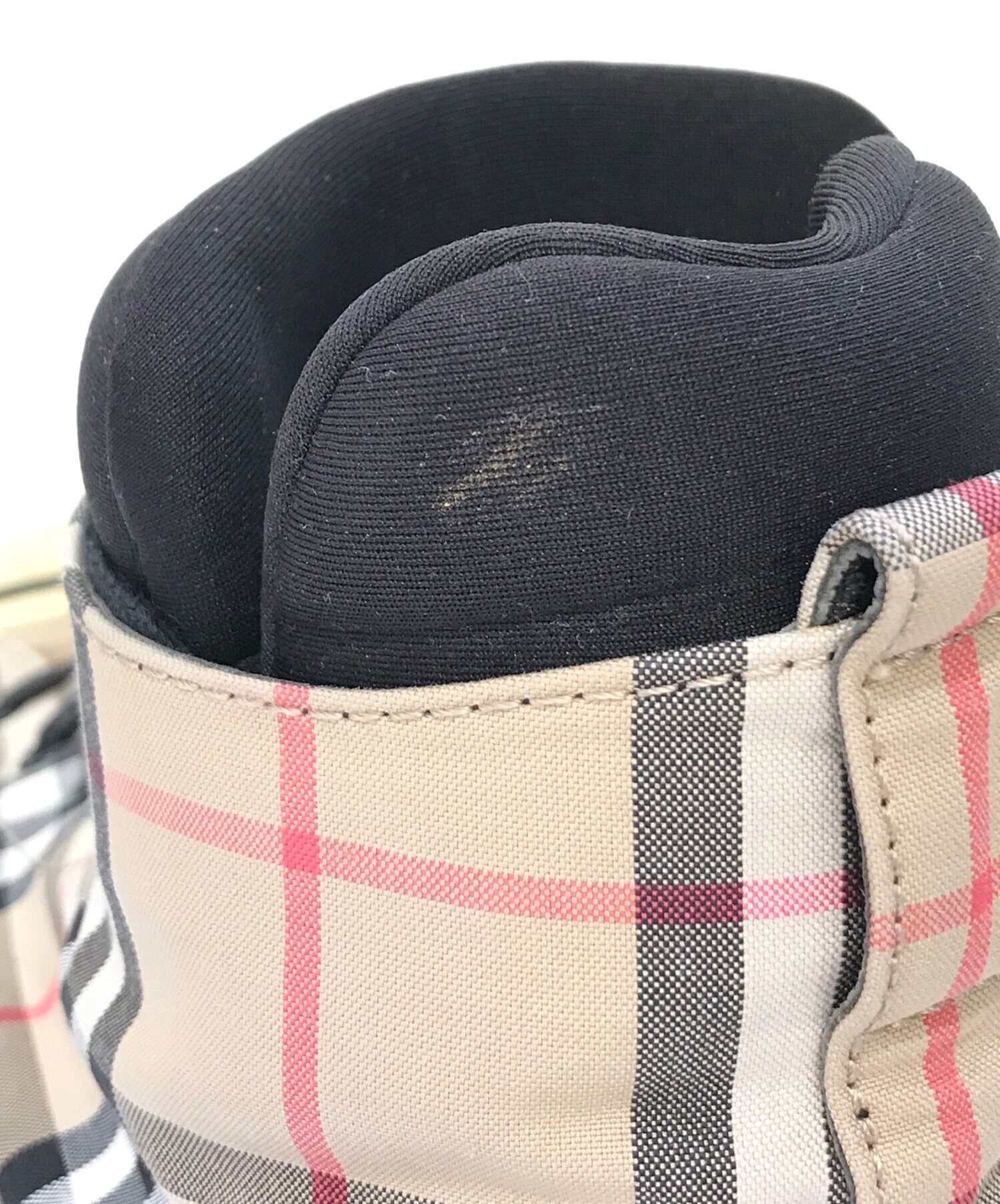 中古・古着通販】BURBERRY (バーバリー) ノバチェックハイカット