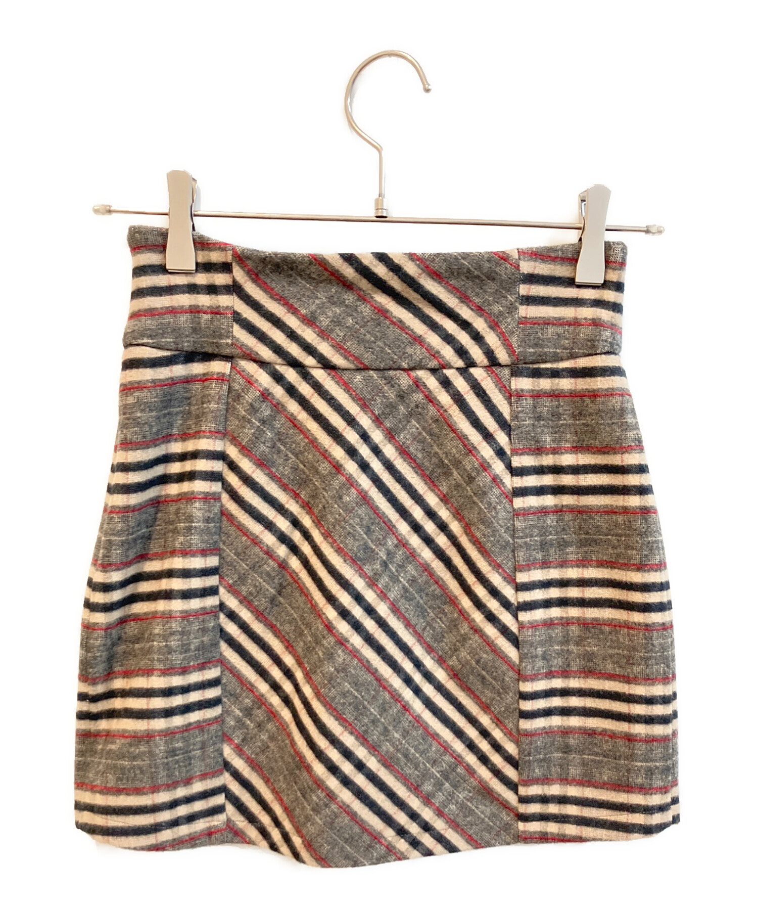 中古・古着通販】and mary (アンドマリー) Monica check mini skirt