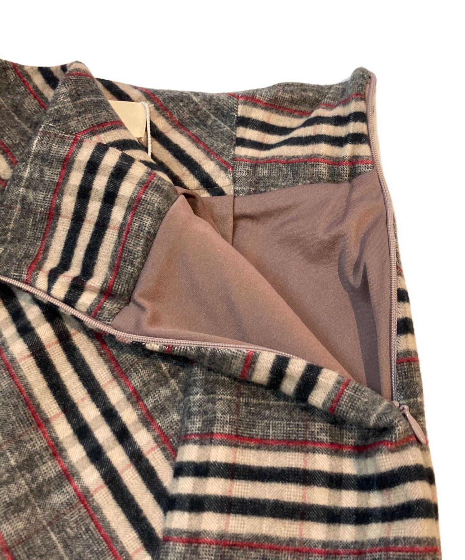 中古・古着通販】and mary (アンドマリー) Monica check mini skirt
