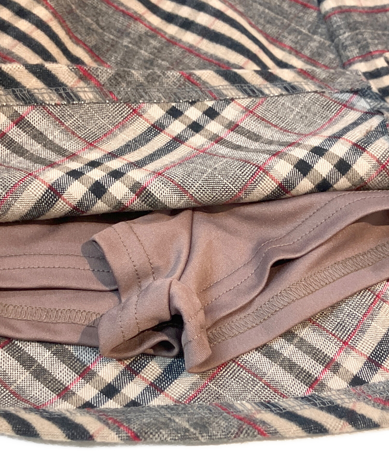 中古・古着通販】and mary (アンドマリー) Monica check mini skirt