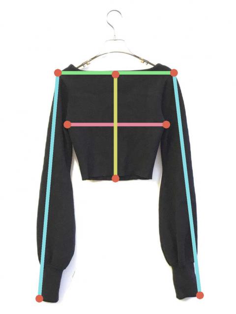 中古・古着通販】and mary (アンドマリー) Mew frill tops ブラック