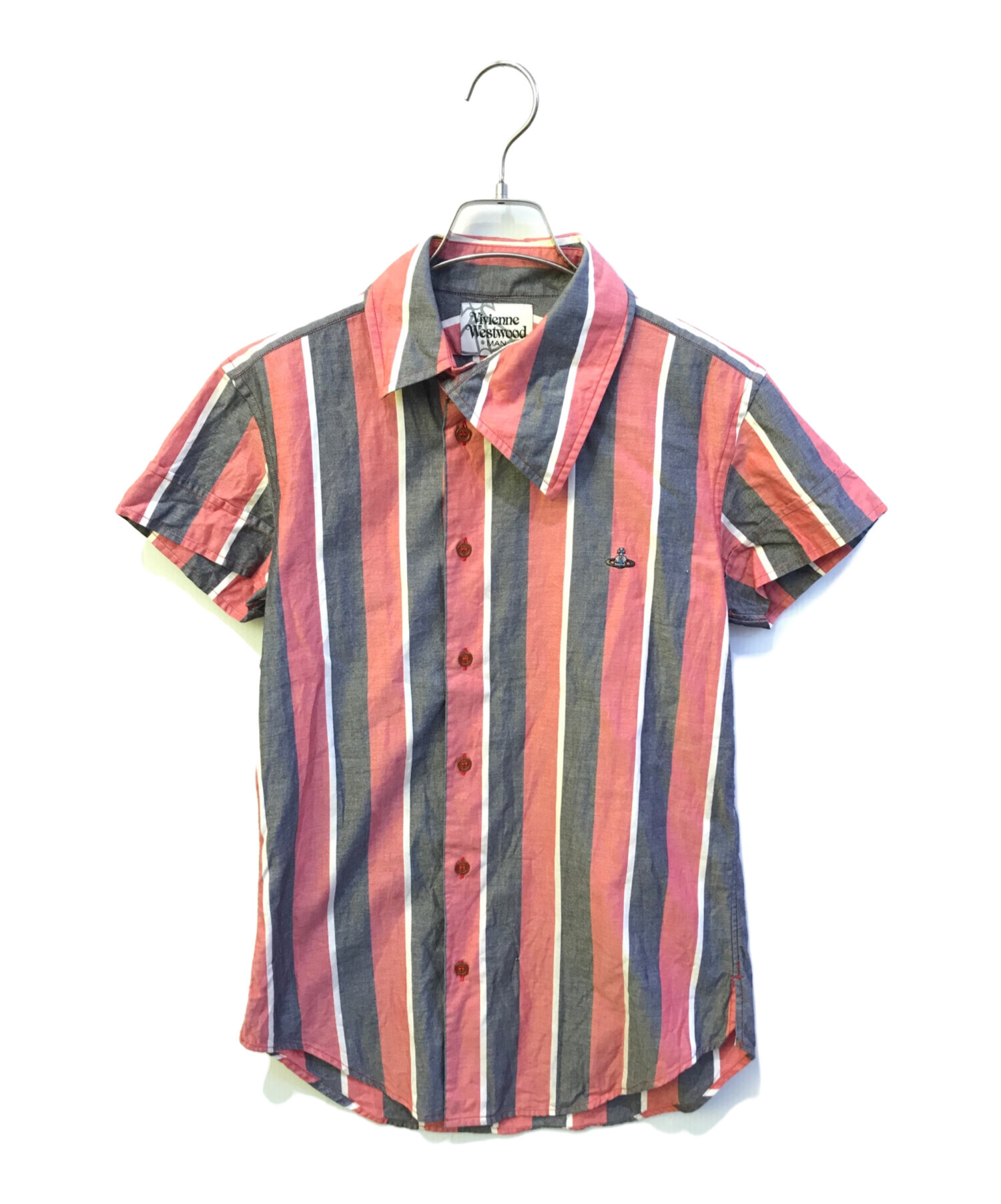 Vivienne Westwood ストライプ 変形シャツ ヴィヴィアン レア 中古・古着通販】Vivienne Westwood man (ヴィヴィアン ウェストウッド