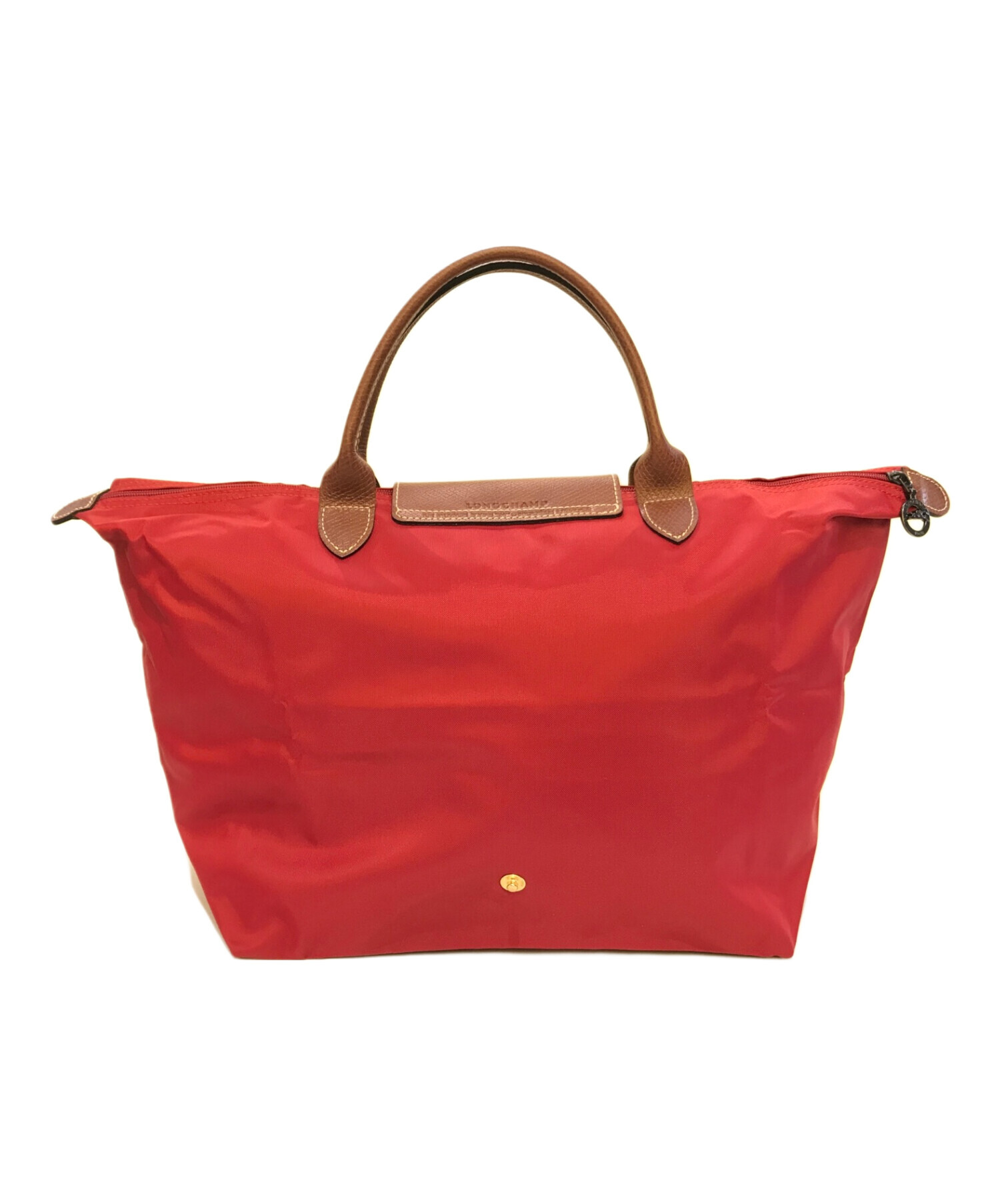 LONGCHAMP ロンシャン ショルダーバッグ  赤 【古着】【中古】【送料無料】 中古・古着通販】LONGCHAMP (ロンシャン) エナメルショルダーバッグ