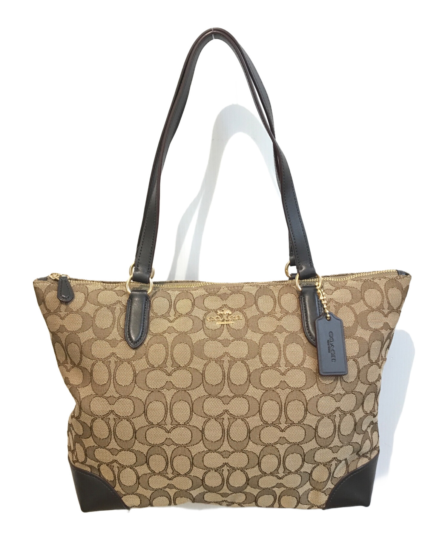 中古・古着通販】COACH (コーチ) トートバッグ ブラウン｜ブランド