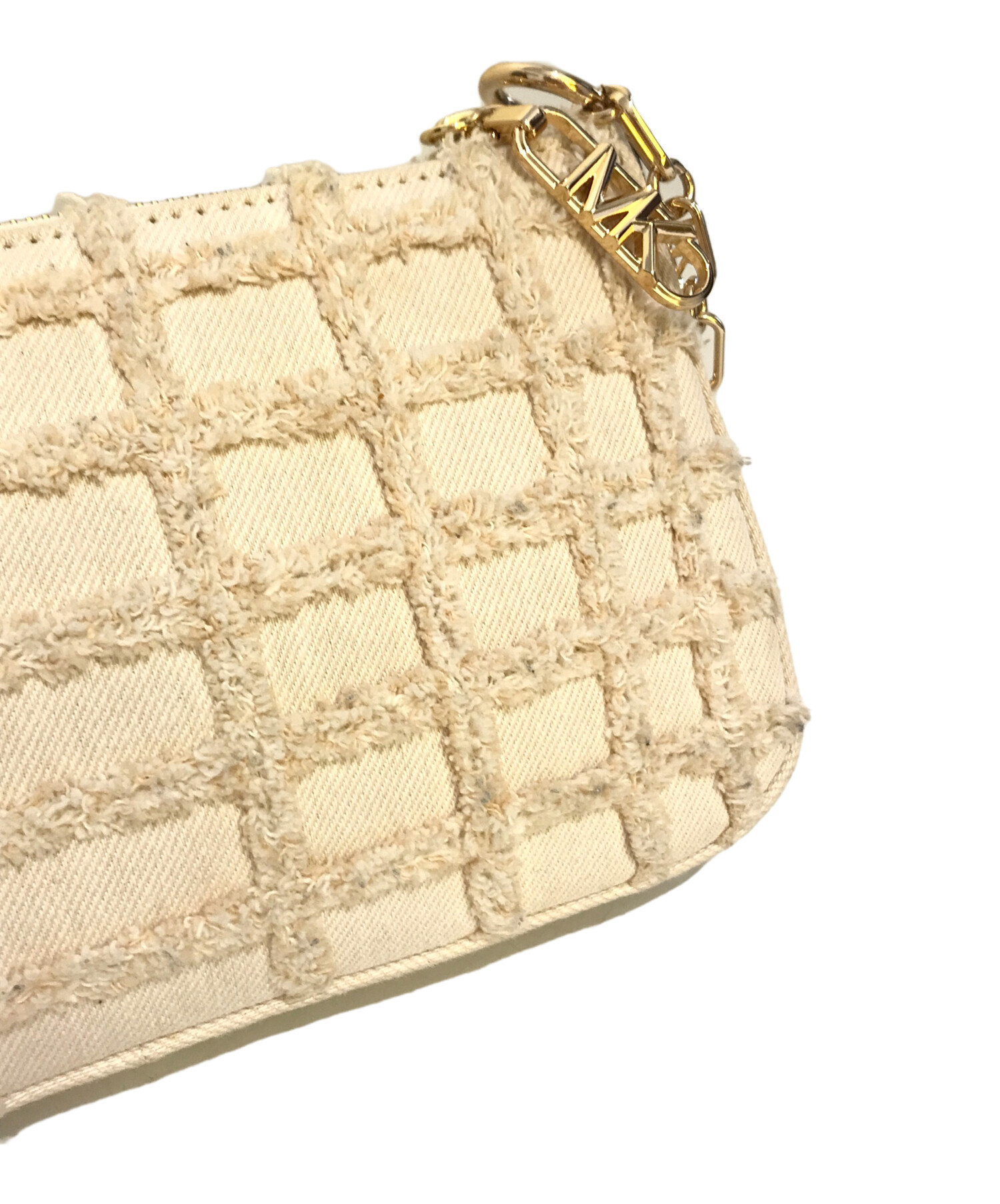 マイケルコース　デニム編み込みチェーンショルダーバック MICHAEL KORS - マイケルコース デニム編み込みチェーンショルダー