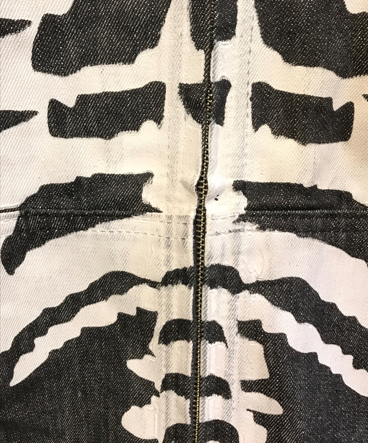 中古・古着通販】9090 (9090) Bone Rigid Denim Zip Hoodie NN2082