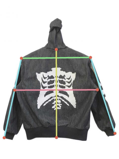 中古・古着通販】9090 (9090) Bone Rigid Denim Zip Hoodie NN2082