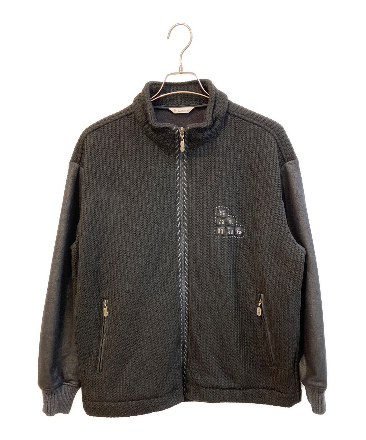 サンタフェ　ジャケット　ブルゾン　L 古着　アウター 中古・古着通販】santa fe (サンタフェ) ジャケット ブラック サイズ