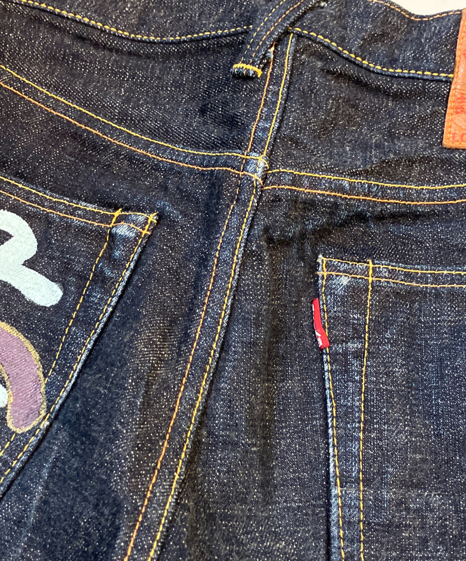 中古・古着通販】EVISU (エヴィス) カスタムペイントデニムパンツ
