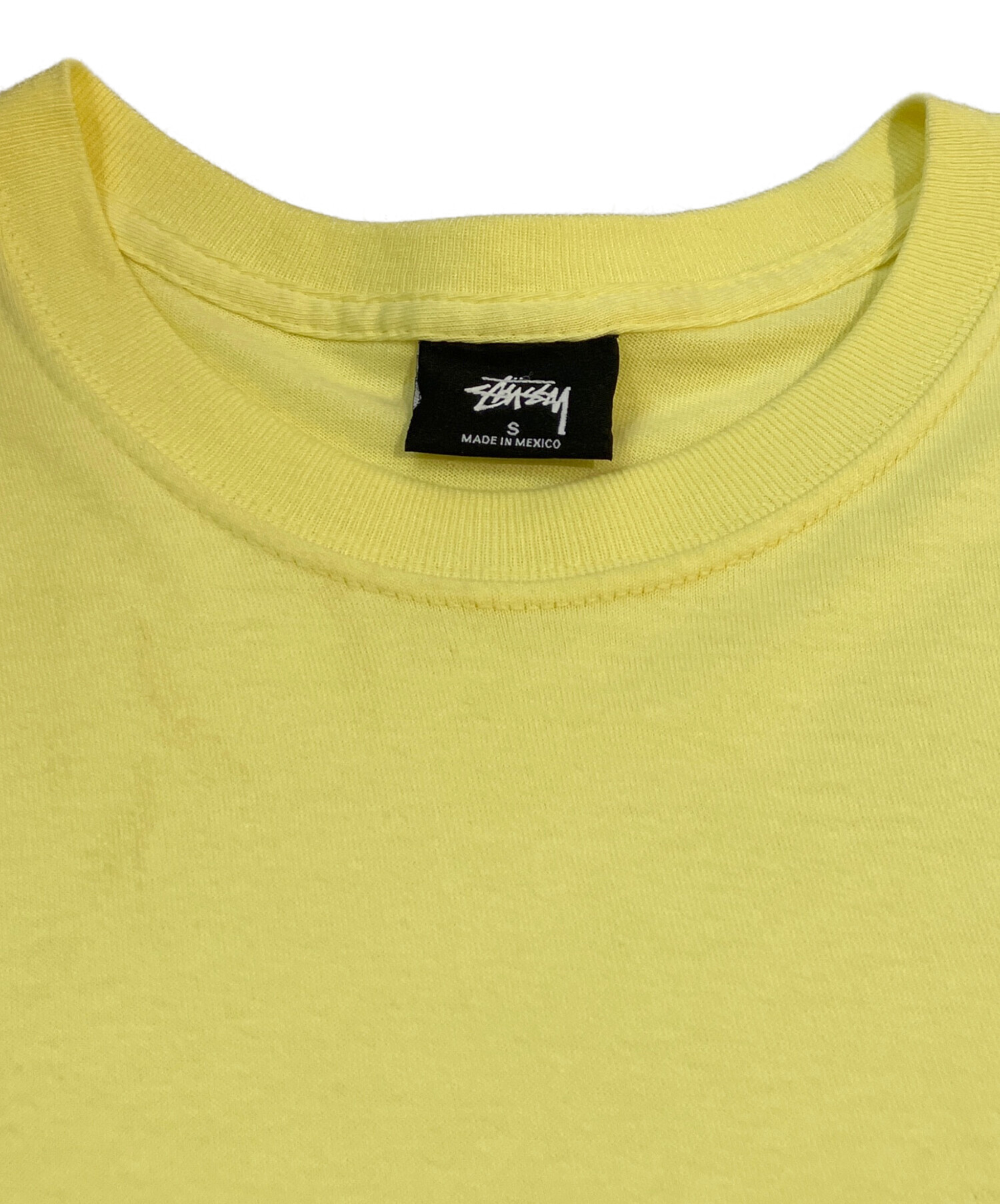中古・古着通販】stussy (ステューシー) プリントTシャツ イエロー 