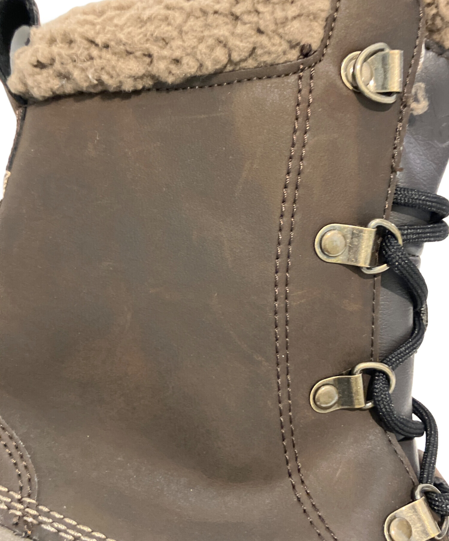 中古・古着通販】crocs (クロックス) ブーツ ブラウン サイズ:26 未