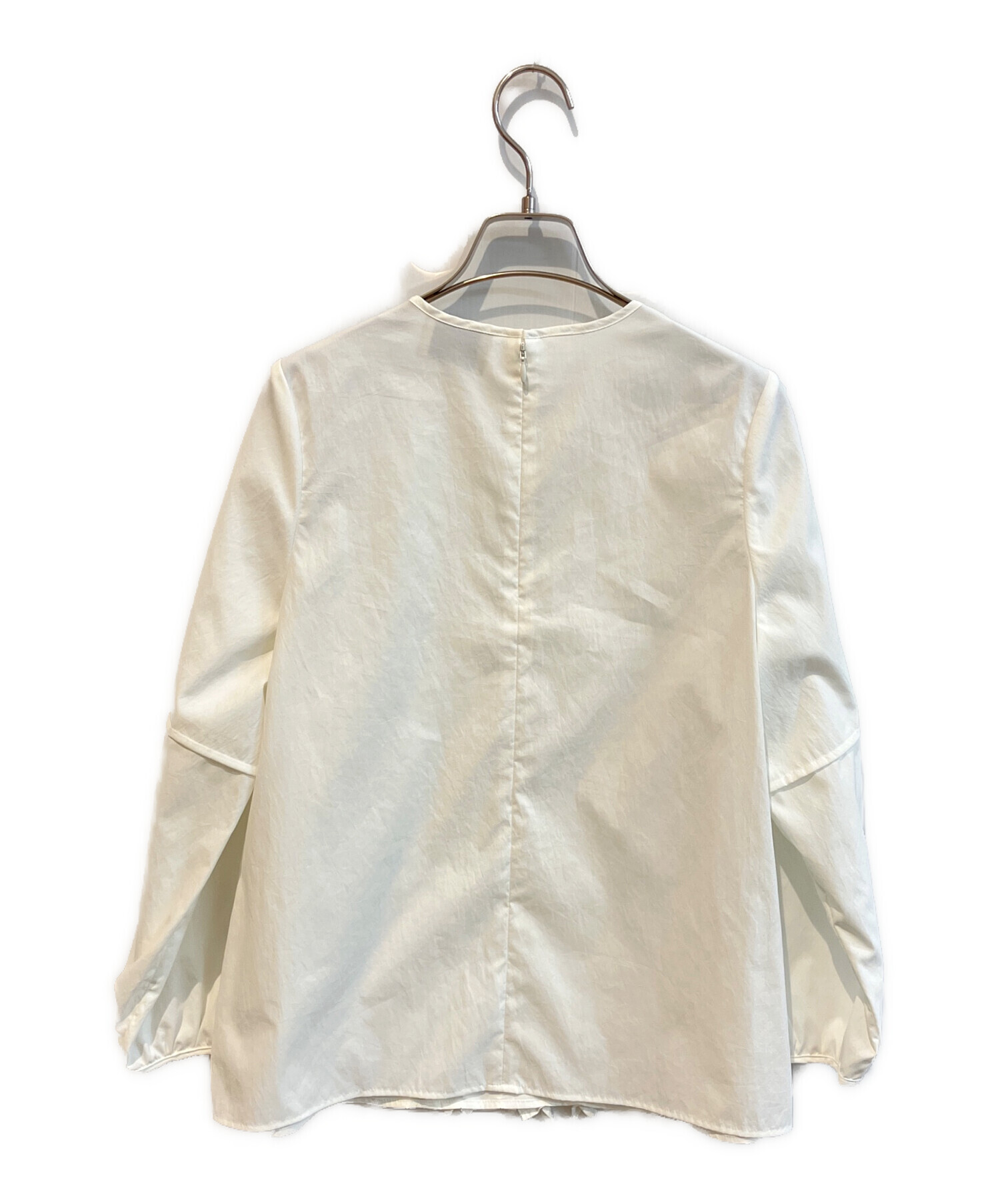 UNITED ARROWS フリルブラウス ホワイト FREE 中古・古着通販】UNITED ARROWS (ユナイテッドアローズ) フリル