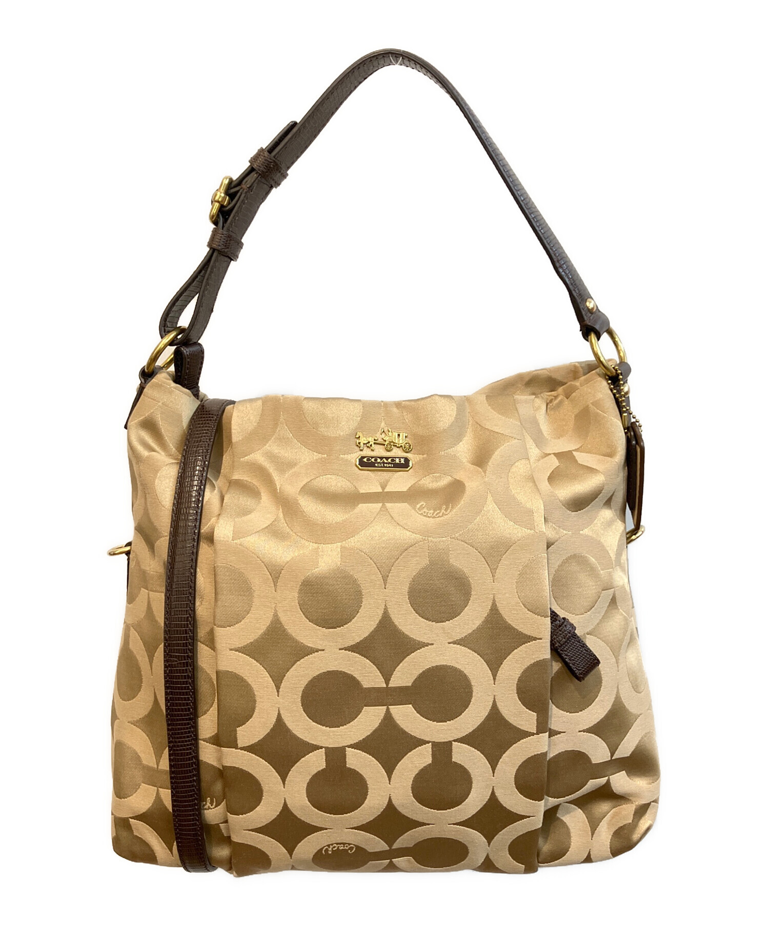 中古・古着通販】COACH (コーチ) 2WAYショルダーバッグ 21764 ゴールド