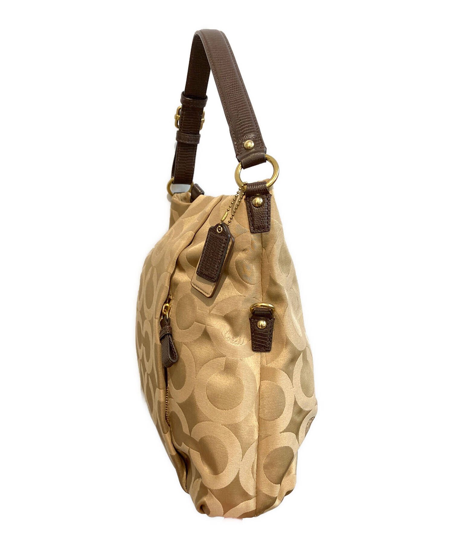 中古・古着通販】COACH (コーチ) 2WAYショルダーバッグ 21764 ゴールド 