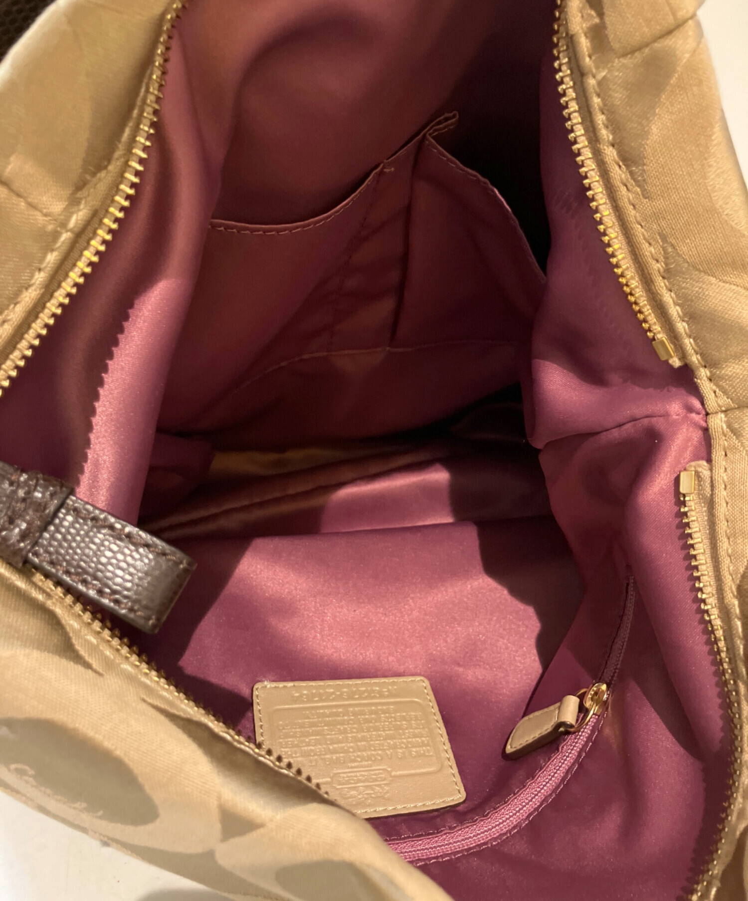 中古・古着通販】COACH (コーチ) 2WAYショルダーバッグ 21764 ゴールド
