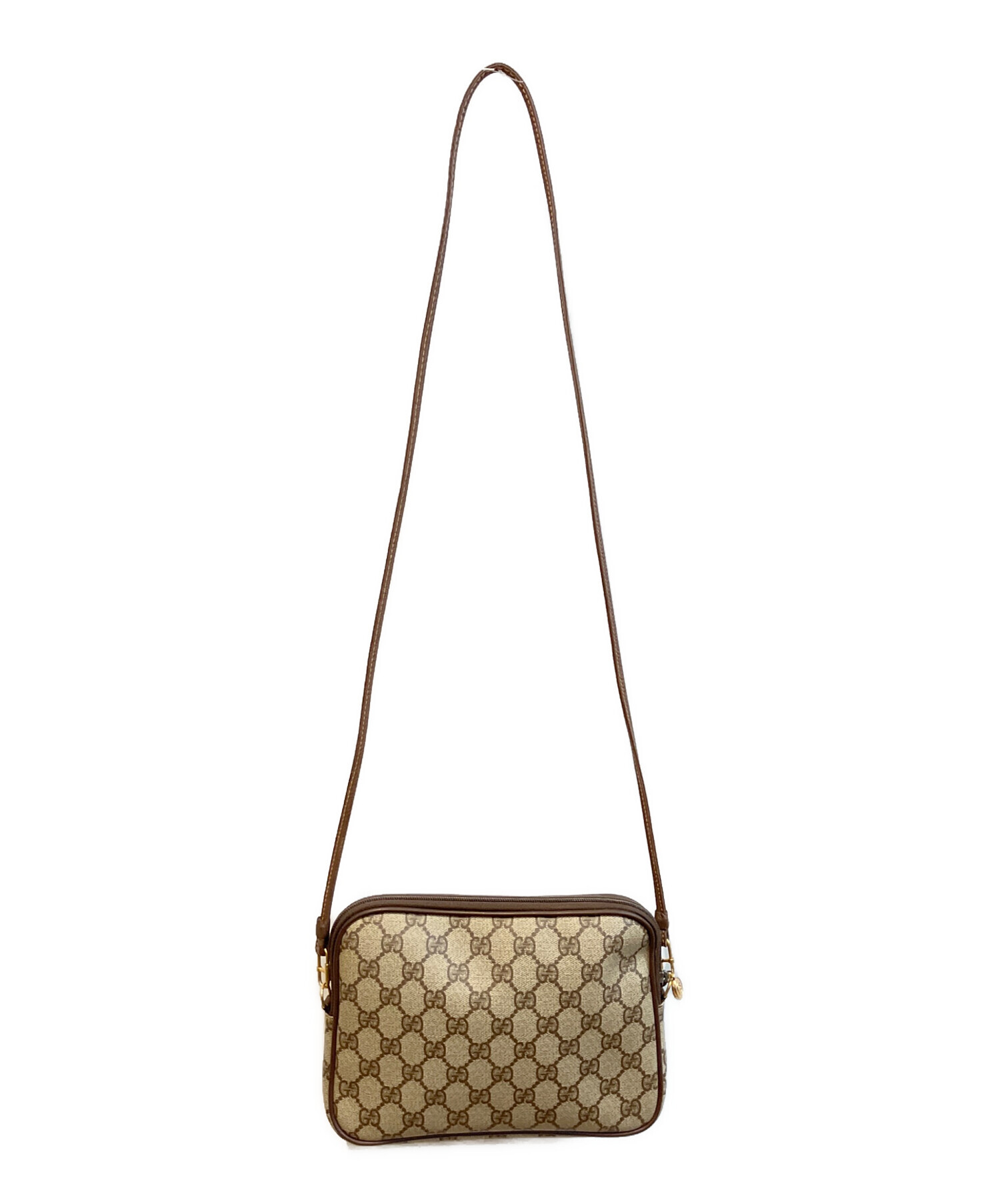 中古・古着通販】GUCCI (グッチ) PVCショルダーバッグ GG ブラウン