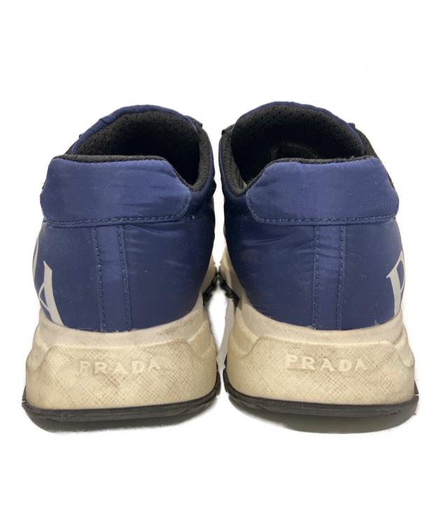 中古・古着通販】PRADA (プラダ) スニーカー 1E552L ネイビー サイズ