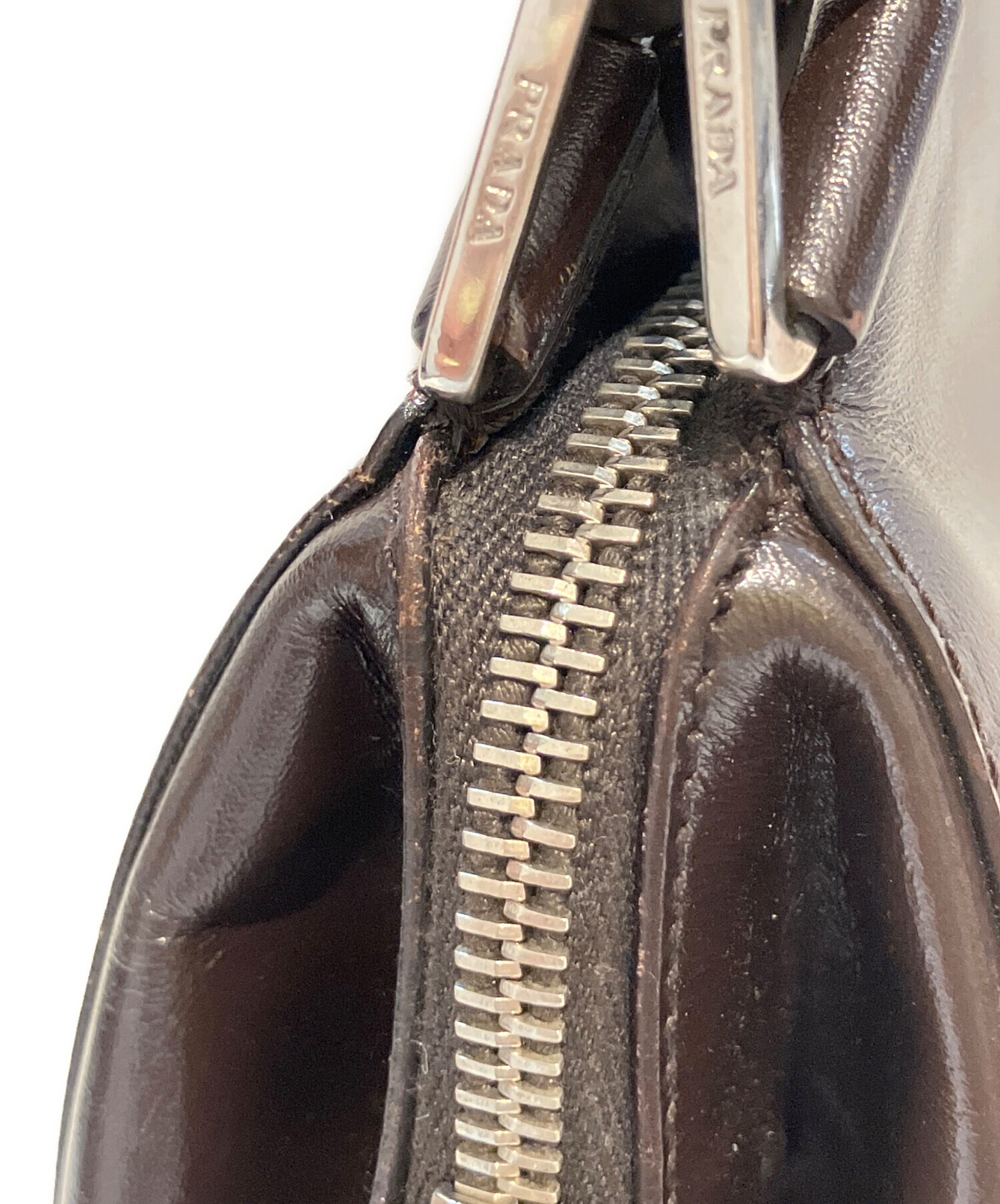中古・古着通販】PRADA (プラダ) セミショルダーバッグ ブラウン