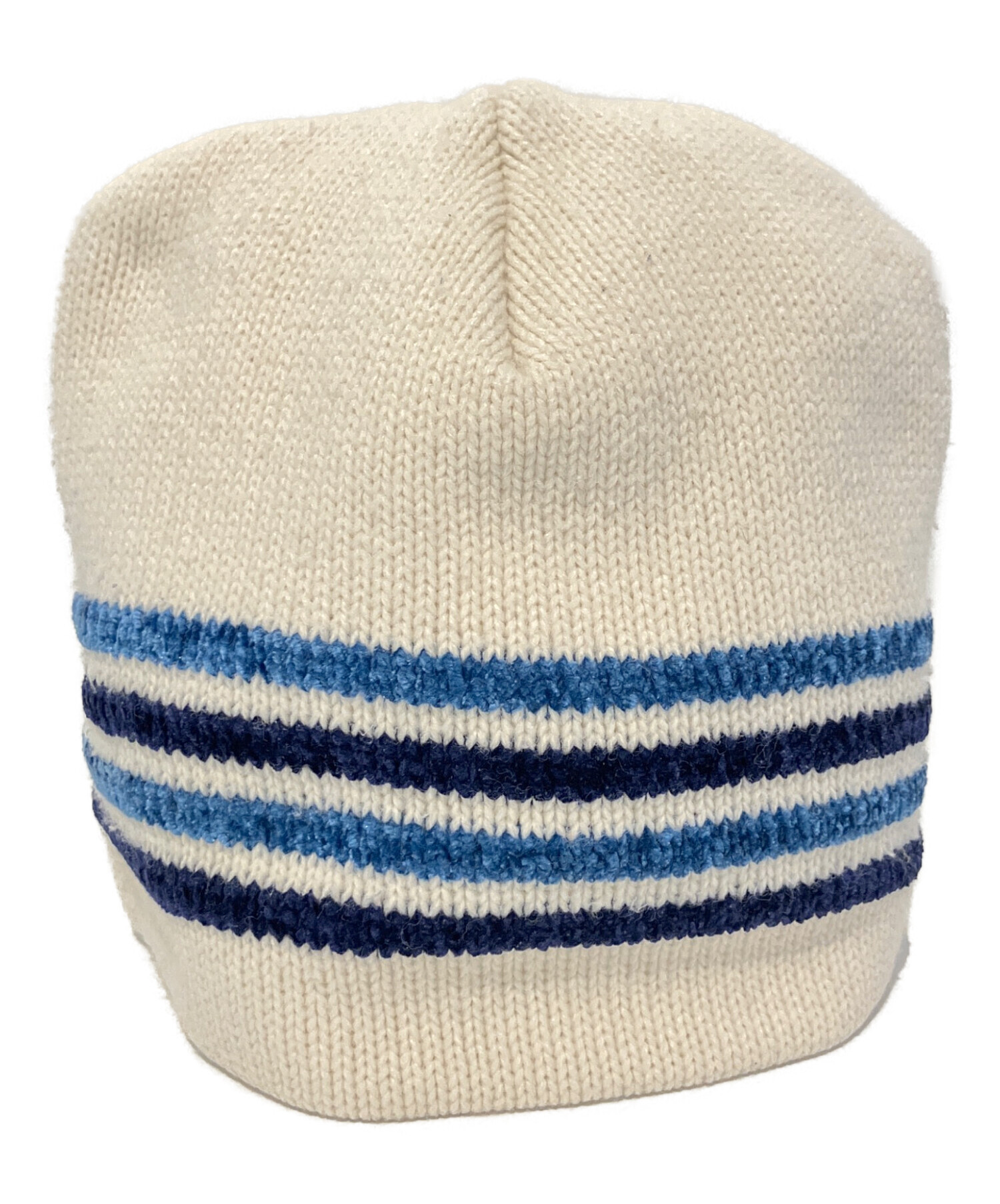 old stussy ストライプ ニット帽 耳あて付き 90s 中古・古着通販】stussy (ステューシー) ニット帽 アイボリー