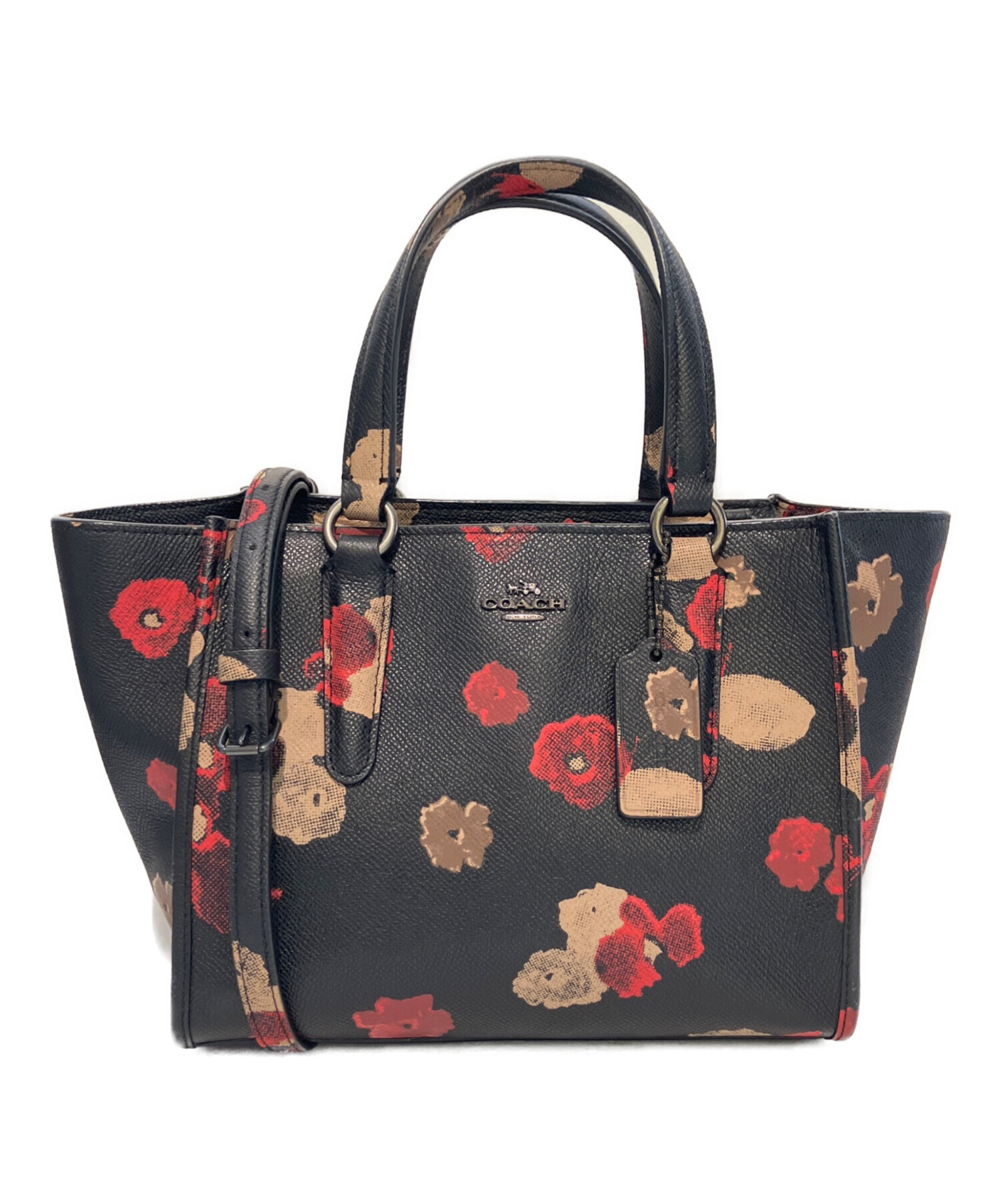中古・古着通販】COACH (コーチ) フラワープリントレザーバッグ 33856