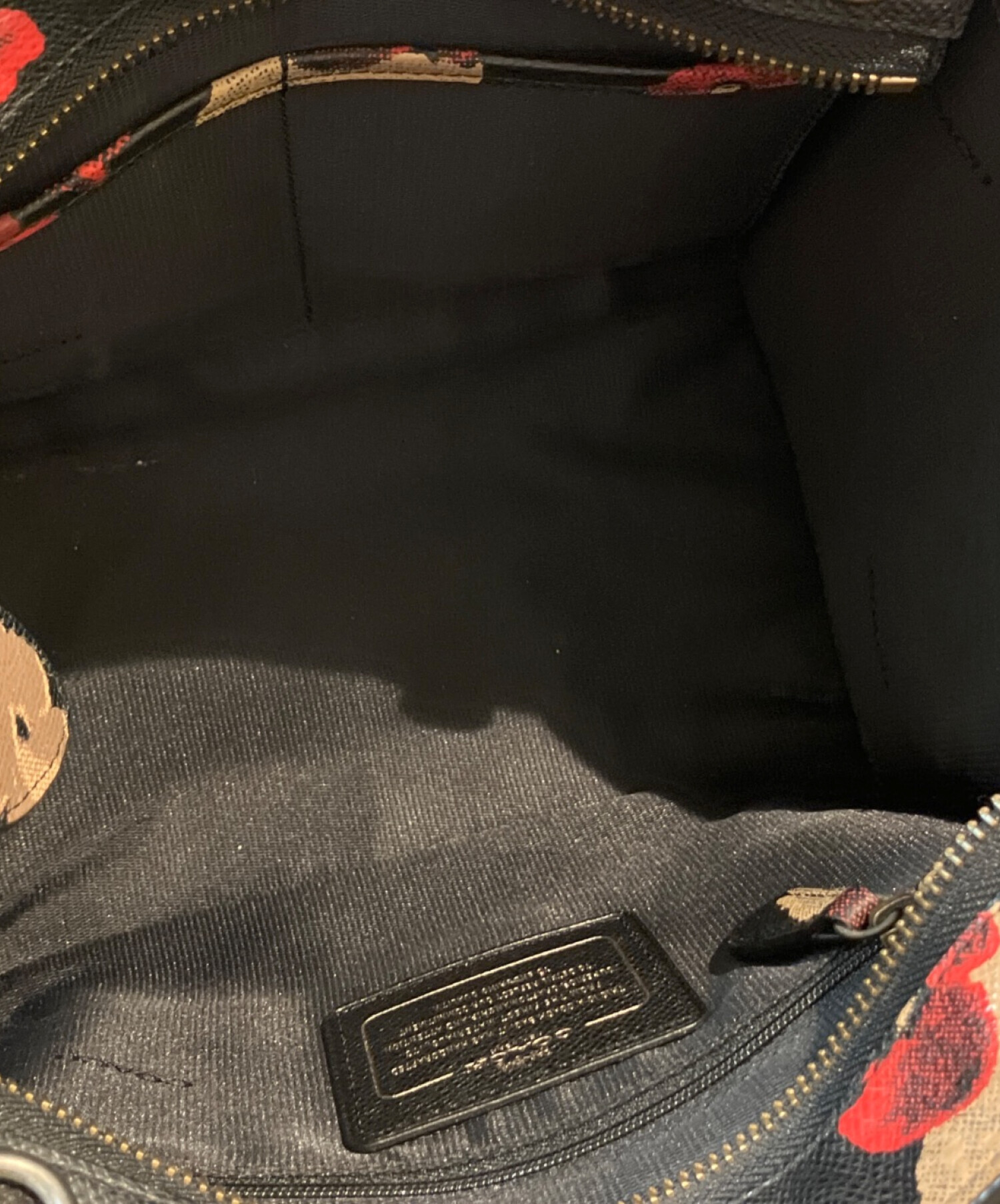 中古・古着通販】COACH (コーチ) フラワープリントレザーバッグ 33856