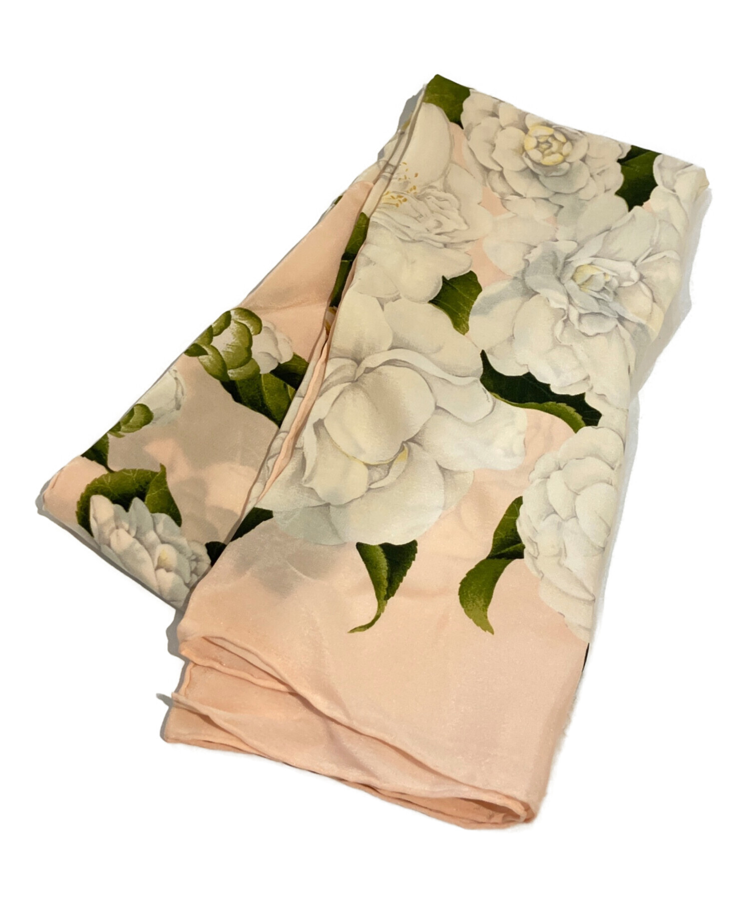 未使用保管品 CHANEL シャネル シルクスカーフ カメリア 花柄 箱付 中古・古着通販】CHANEL (シャネル) カメリア花柄シルクスカーフ