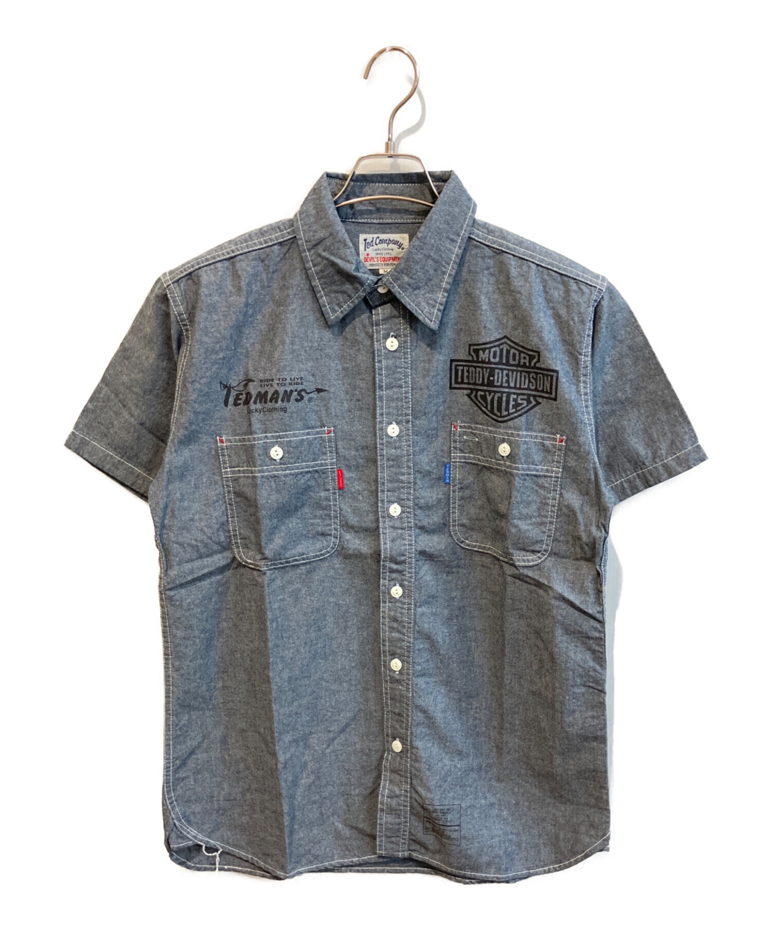 ted様一枚 中古・古着通販】TED COMPANY (テッドカンパニー) 半袖シャツ ブルー