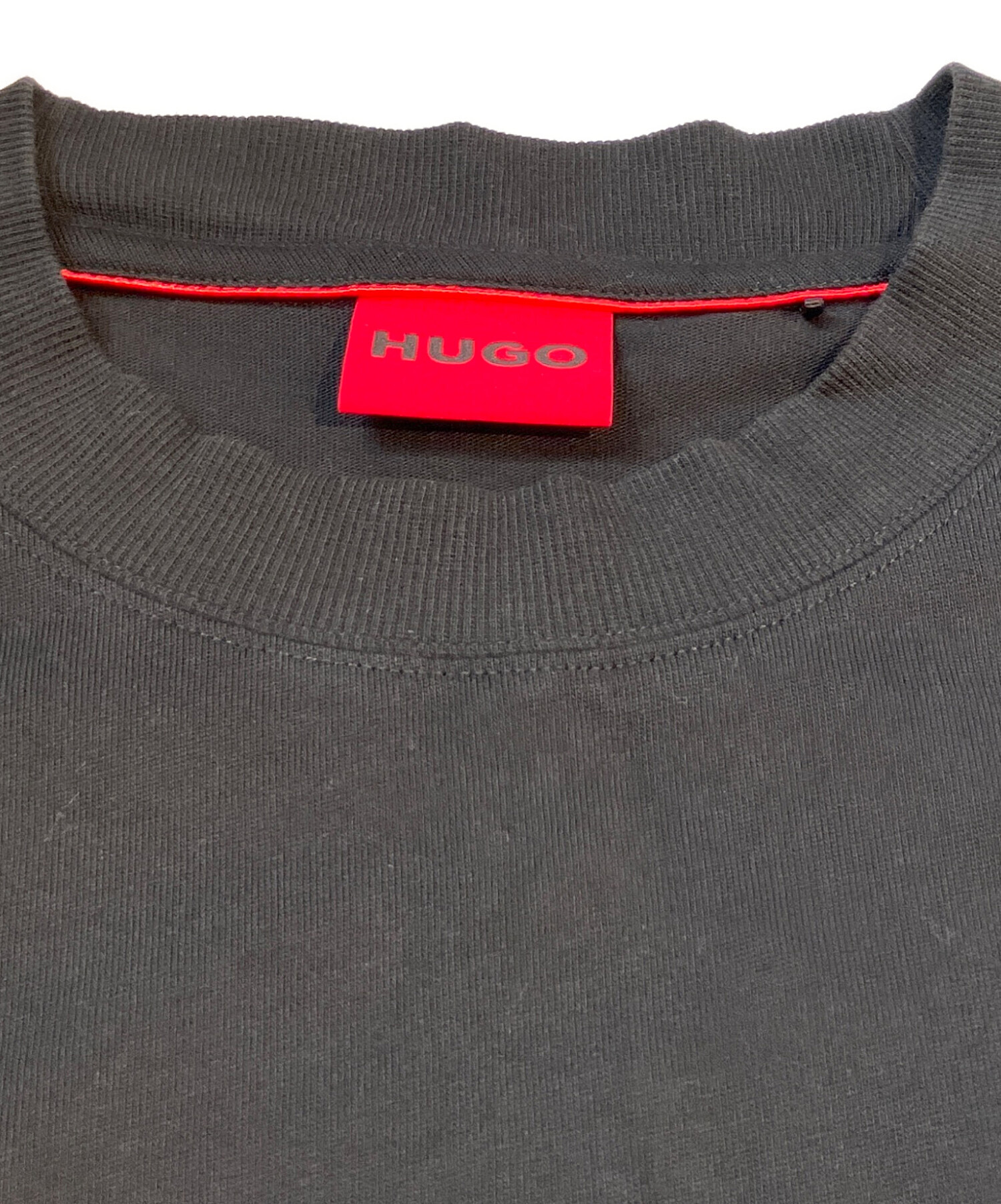 中古・古着通販】HUGO (ヒューゴ ボス) プリントカットソー ブラック