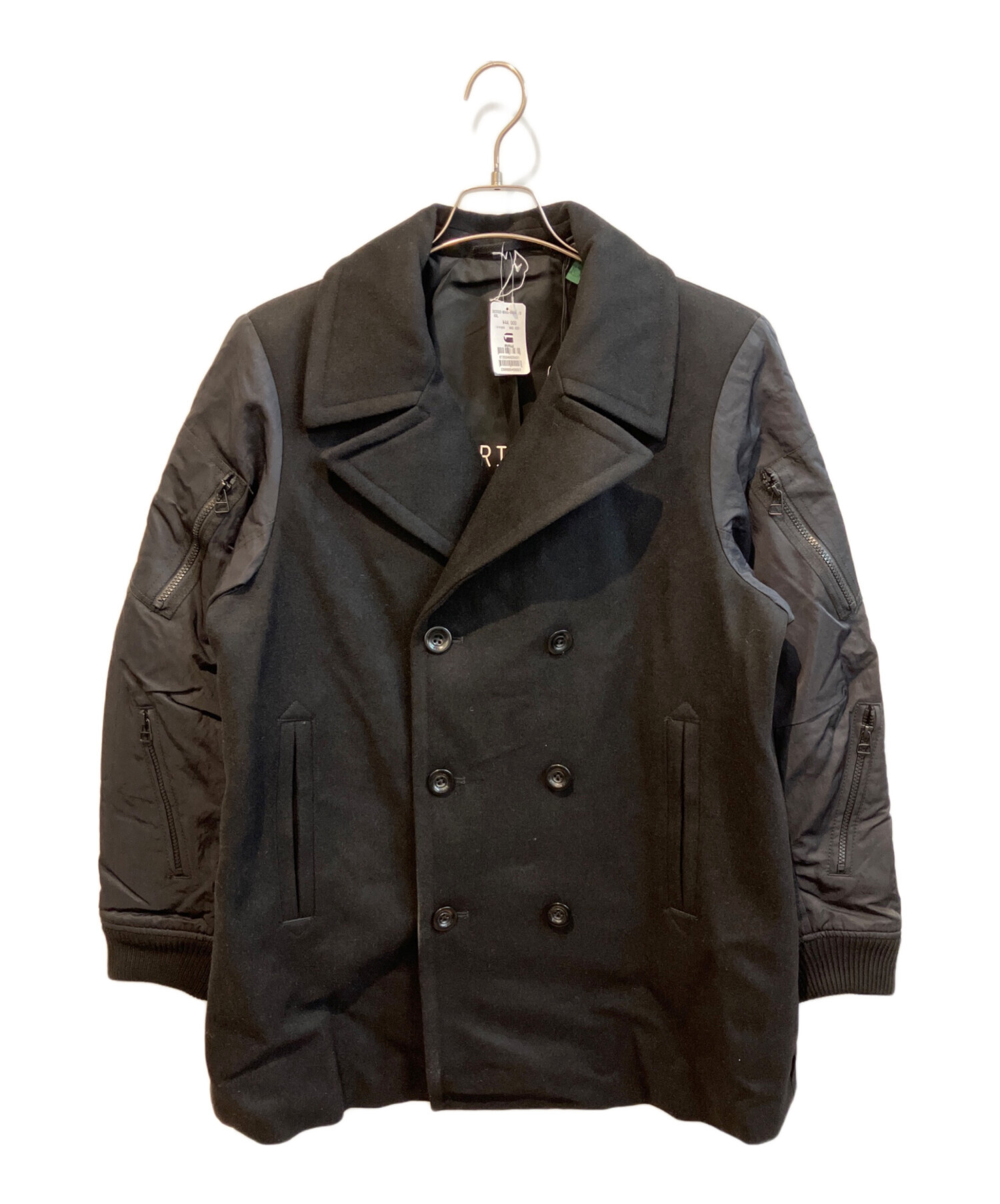 と*こ様 XXL G-STAR RAW 定4.4万 ボンバースリーブPコート ユ 中古・古着通販】G-STAR RAW (ジースターロゥ) Bomber Sleeve Peacoat