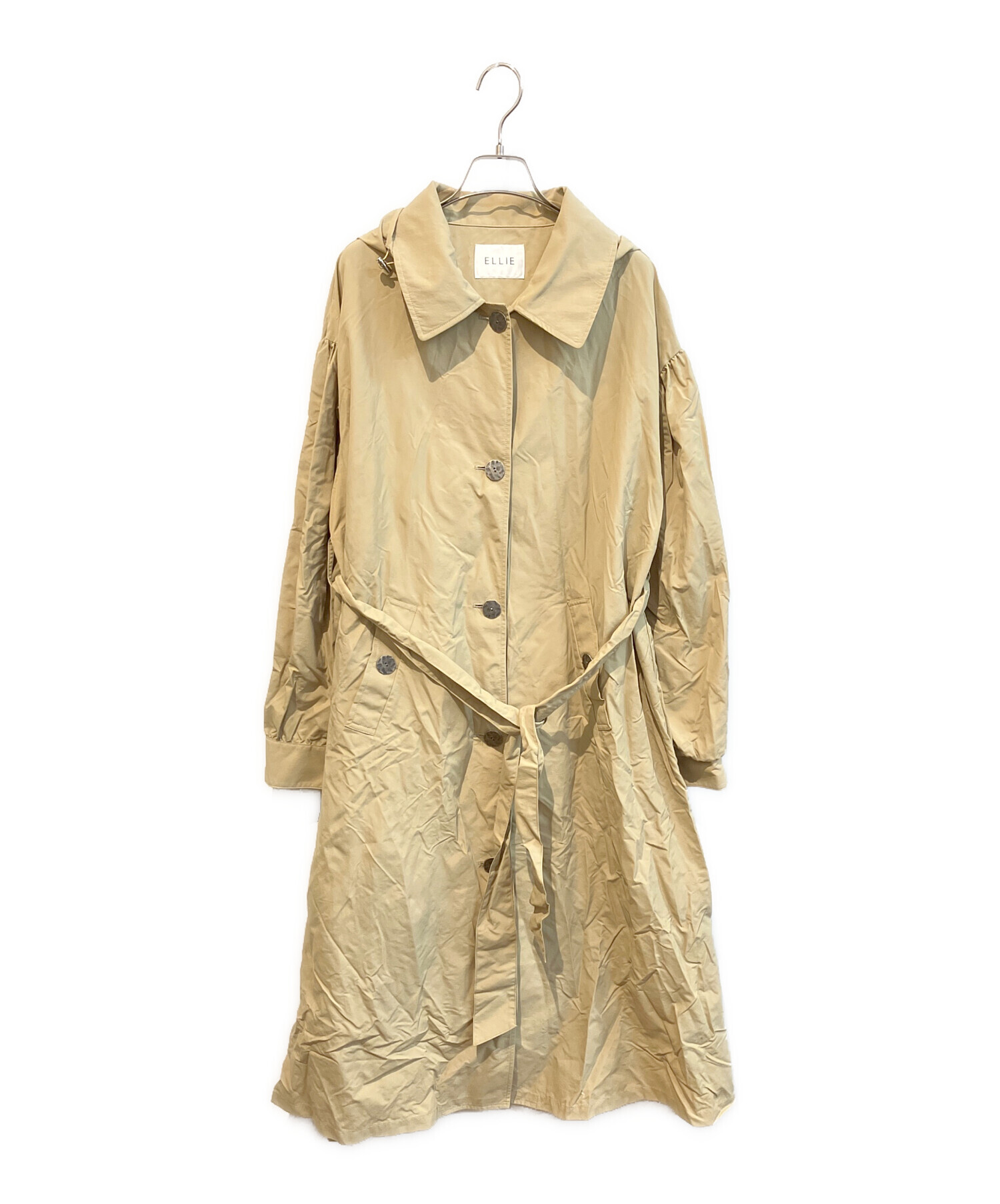 中古・古着通販】ELLIE (エリー) ギャザーコート 21SETA05 ベージュ