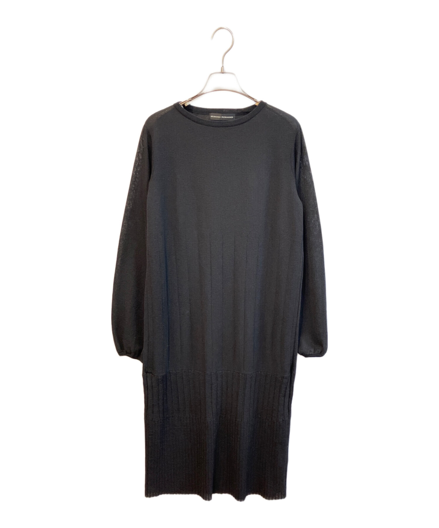 中古・古着通販】HIROKO KOSHINO (ヒロコ コシノ) ニットワンピース/裾