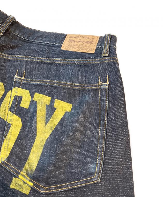 中古・古着通販】stussy (ステューシー) バックプリントデニムパンツ