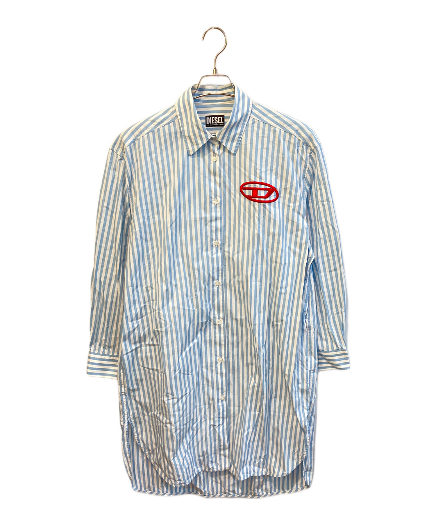 中古・古着通販】DIESEL (ディーゼル) ストライプシャツワンピース