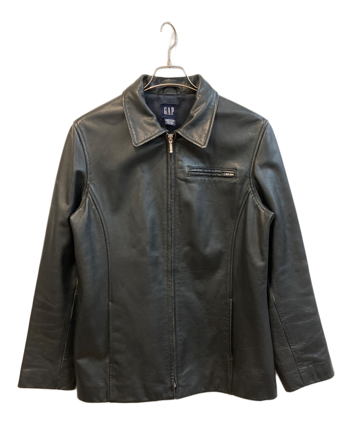 中古・古着通販】GAP (ギャップ) レザージャケット ブラック サイズ:L