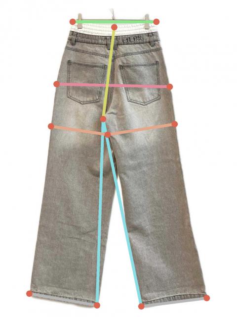 中古・古着通販】Bibiy. (ビビィ) JULIET DOUBLE WAIST DENIM B41