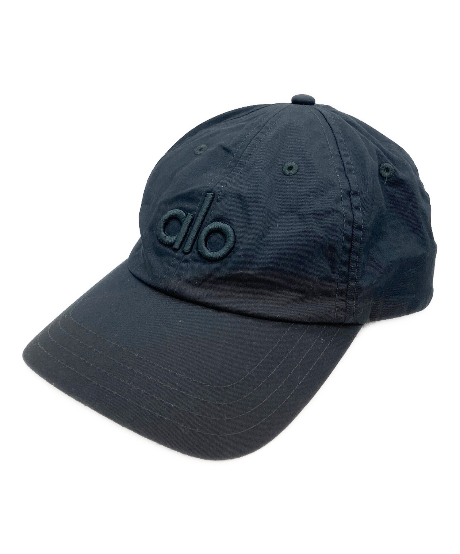 alo yoga ブラック　キャップ 中古・古着通販】ALO Yoga (アローヨガ) キャップ ブラック｜ブランド