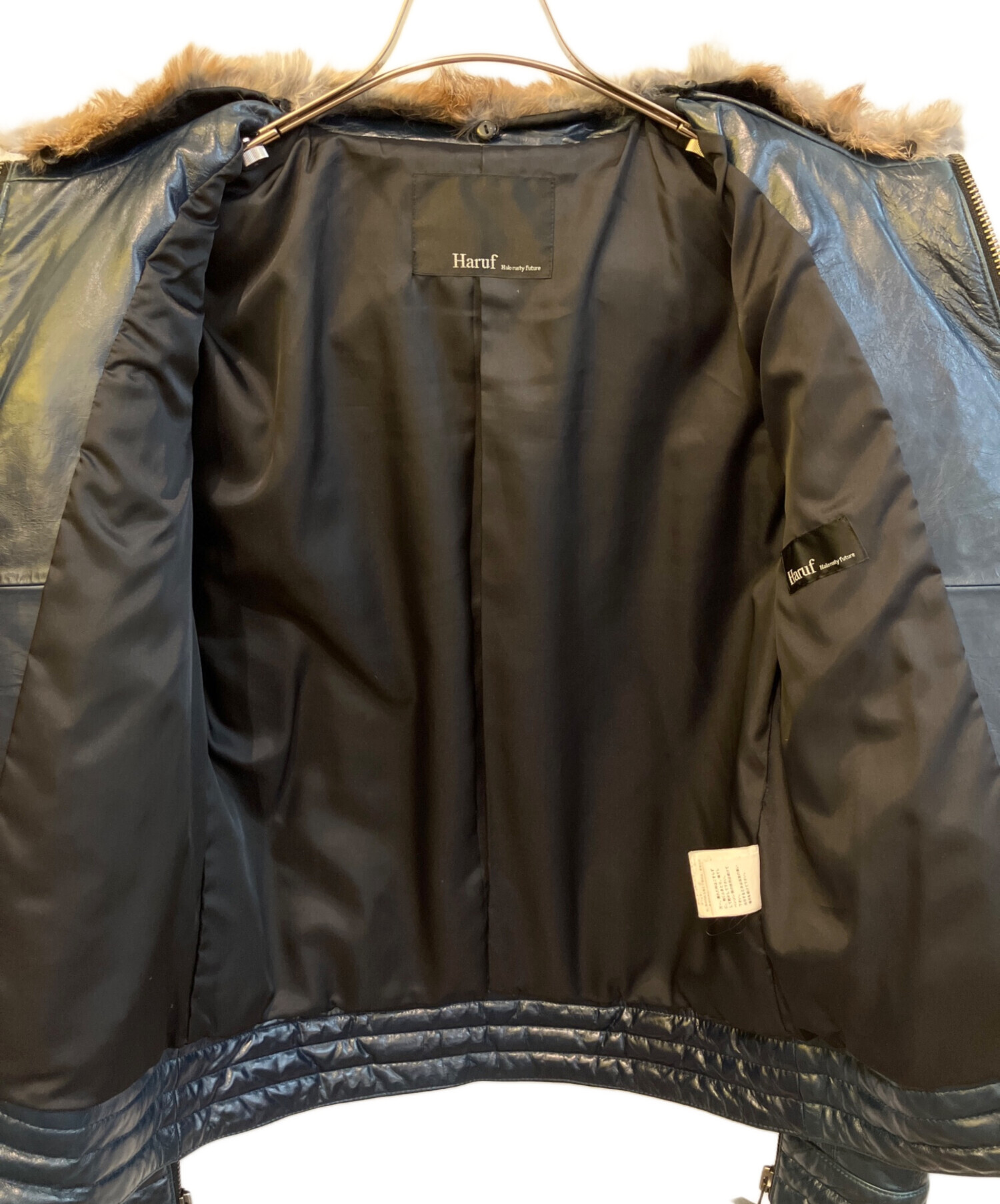 中古・古着通販】haruf (ハルフ) ラビットファーホースハイドシングル