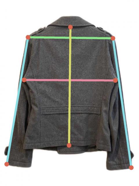中古・古着通販】PPFM (ピーピーエフエム) Pコート グレー サイズ:L
