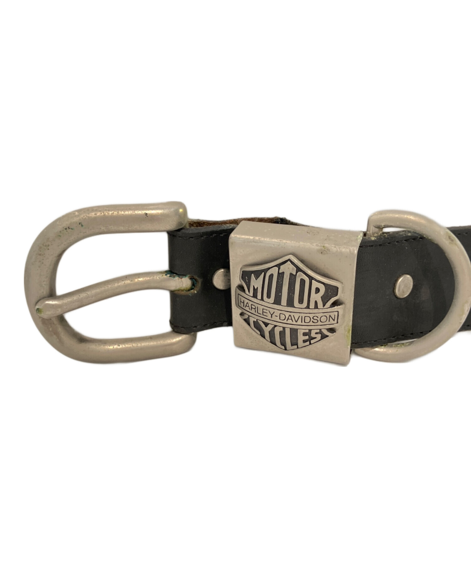 ま*と様 値下げ！ハーレーダビッドソン ブラックレザーベルト 中古・古着通販】HARLEY-DAVIDSON (ハーレーダビッドソン) レザー