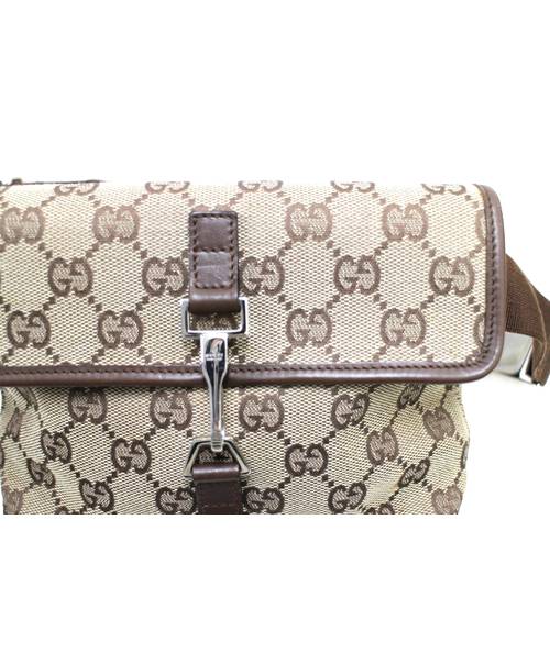 中古・古着通販】GUCCI (グッチ) ウエストポーチ ベージュ GG 92543