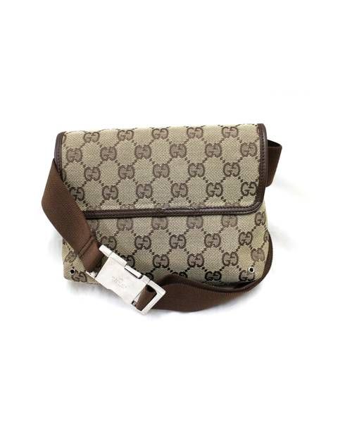 中古・古着通販】GUCCI (グッチ) ウエストポーチ ベージュ GG 92543