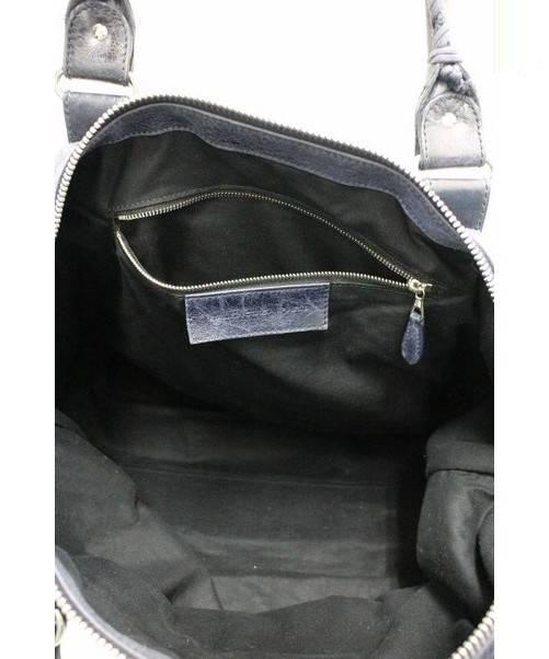 Balenciaga ネイビー レザートートバッグ BALENCIAGA バレンシアガ バッグ トートバッグ BLANCIAGA