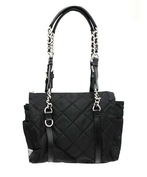 中古・古着通販】PRADA (プラダ) キルティングチェーンショルダー